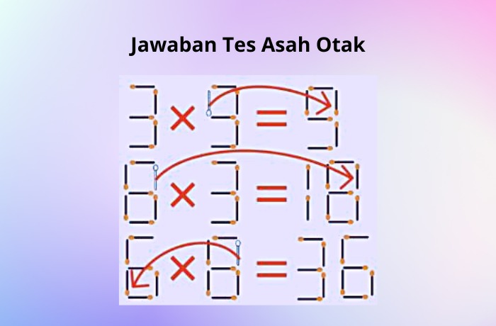 Ilustrasi Jawaban Tes Asah Otak