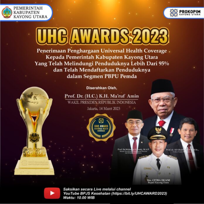 Infografis - Penganugerahan Universal Health Coverage (UHC) Award 2023. (Istimewa)