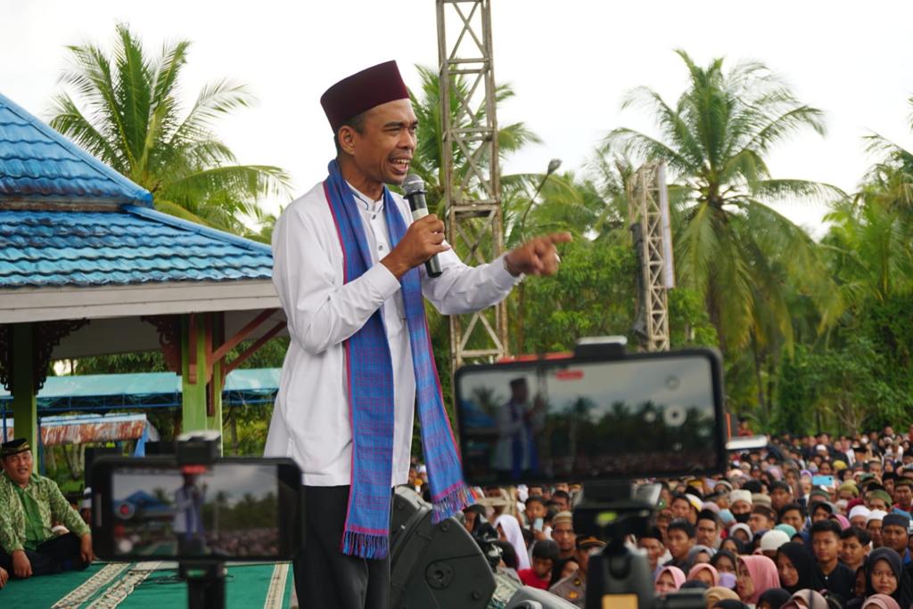 UAS saat tabliq akbar di Kecamatan Segedong, Mempawah, Kalbar, Sabtu (4/2/2023).