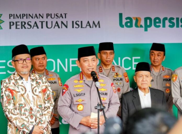 Kapolri Jenderal Pol Listyo Sigit Prabowo di Bandung, Jawa Barat (15/4/2023). (Antara/HO-Divisi Humas Polri)