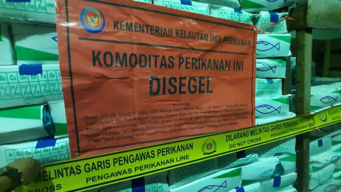 KKP Segel 9,7 Ton Ikan Beku Ilegal di Kalimantan Barat, Beredar di Kubu Raya, Singkawang dan Sekadau