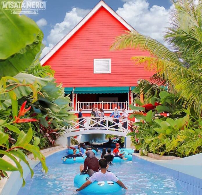 Theme Park Wisata Merci jadi salah satu wisata air di Kota Medan yang paling favorit bagi masyarakat Medan. (Foto: Instagram @wisatamerci)