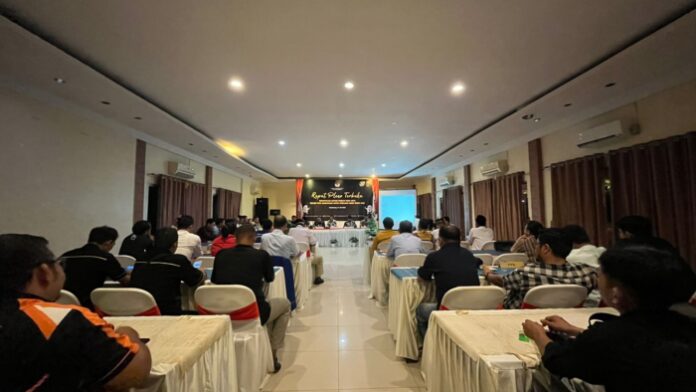 Rapat pleno terbuka penetapan rekapitulasi DPT tingkat Kota Singkawang Pemilu 2024, Rabu (21/6/2023). (Istimewa)