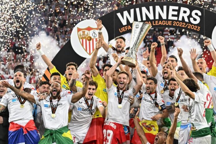 Pemain Sevilla Juara Europa