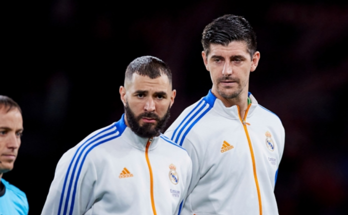 Karim Benzema memutuskan hengkang dari Realmadrid. Keputusan ini membuat rekannya, Thibaut Courtois kehilangan. (Net)