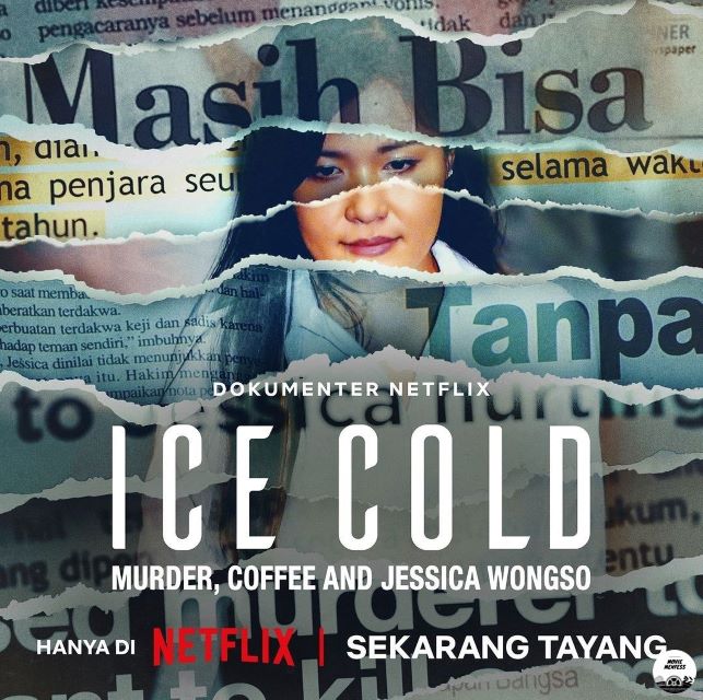 Poster film documenter Ice Cold Murder, Coffee and Jessica Wongso penuhi kolom trending di X. (Foto: Netflix)
