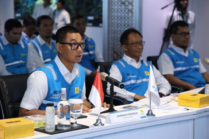 Dirut PLN, Darmawan Prasodjo memimpi rapat koordinasi siaga kelistrikan untuk gelaran Piala Dunia U17 di Kantor PLN, Jakarta, Senin (6/11/2023) secara daring.