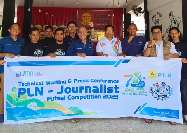 PLN Kalbar kembali gelar Journalist Futsal Competition. (Istimewa)